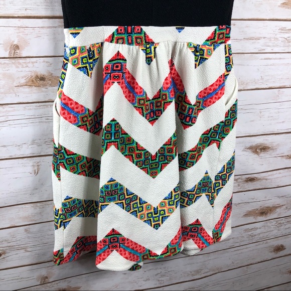 Anthropologie Maeve Amapola chevron textured dress - Picture 8 of 8